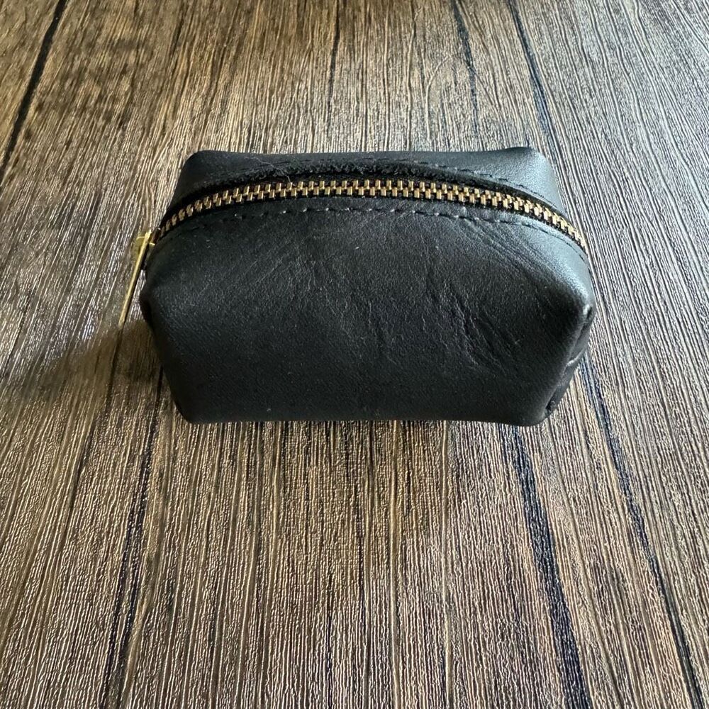 BLACK Medium Dopp Tot Mini Dopp Tot UnIcOrN  Leather Pouch Makeup Bag